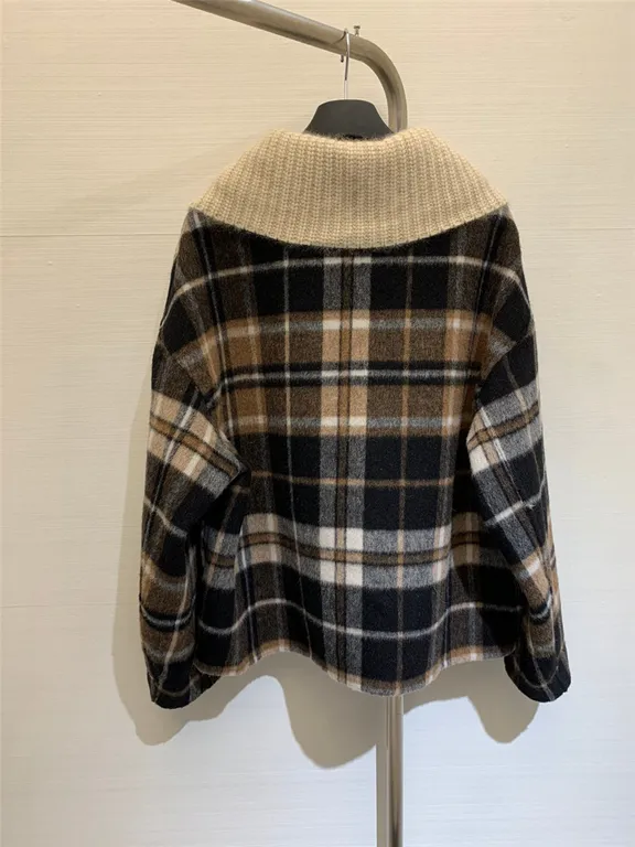 Chloé checked cashmere coat